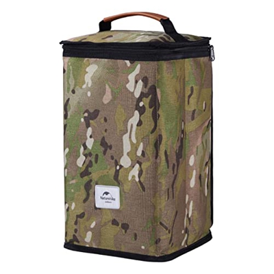 Gruwkue Borsa da campeggio – Borsa portaoggetti con chiusura lampo | Leggero contenitore con design a tasche a rete, portatile, antipolvere, con manic