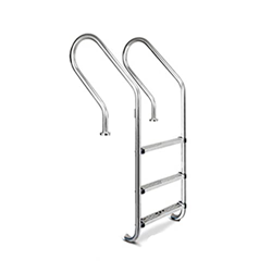 ZCBYBT 3 Passi in Piscina in Acciaio Inossidabile A Terra L'ingresso E Uscita della Piscina per Piscine A Terra Caricano 200 kg di Altezza della Pisci en oferta