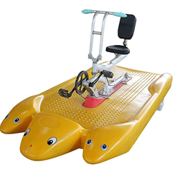 Bicicletta in Plastica ABS Pedale Bici Singola Bici da Acqua Cyclette Parco Panoramico Tour per Adulti Paddle Crociera in Canoa precio