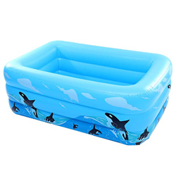YARNOW Piscina Gonfiabile Giardino Rotondo Rotondo per Bambini Gonfiabile Piscina Soffiare Piscina per Bambini per Bambini Piccoli Giardino Esterno Co precio