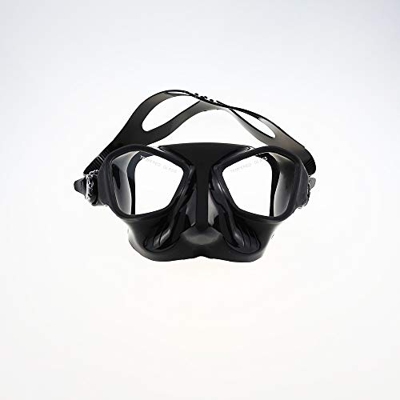 Occhiali da Snorkeling Rivestiti in Gomma Impermeabili e asciutti Occhiali da Sub in Silicone per Uso Alimentare a Specchio (Nero)