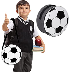 Generic Borsa Termica per Bambini da Calcio, Borsa da Pranzo Rotonda a Forma di Calcio, Borse Termiche Rotonde per Bambini, Borsa Snack Pranzo per Scu en oferta