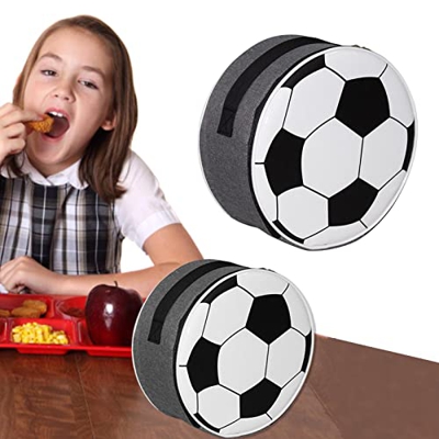 Generic Borsa Termica per Bambini da Calcio - Pranzo al Sacco per Bambini della Scuola di Calcio 3D,Pranzo al Sacco Isolato per attività all'aperto da