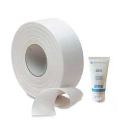 Rotolo Per Epilazione di alta qualità, strisce per ceretta in TNT extra lungo + omaggio crema nutriente idratante lenitiva 75 ml Bio vegana Zakiss en oferta