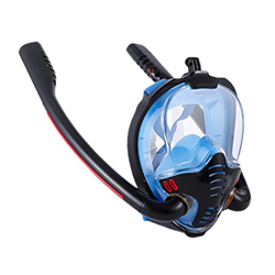 Maschera Da Snorkeling Doppia A Pieno Facciale, Maschera Da Snorkeling Completa A 180° Sott'acqua, Maschere Da Immersione Per Snorkeling A Secco Antia características
