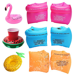 Set di 3 paia di ali galleggianti con portabicchieri gonfiabili, portabicchieri gonfiabili, per nuotare, per bambini, adulti e bambini características