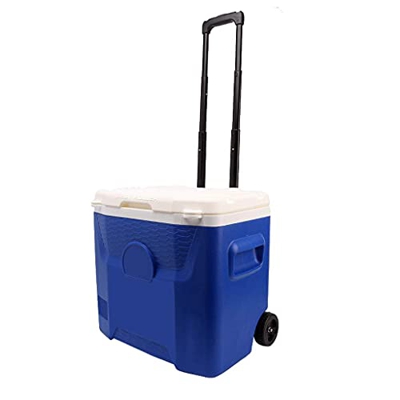 Frigorifero per Auto Roller Cool Box 26L Mini frigoriferi Dispositivo di Raffreddamento e Riscaldamento con Manico Retrattile per Viaggi, Picnic, Camp