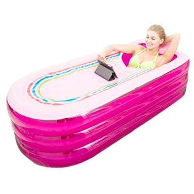 Piscine gonfiabili Vasca da Bagno Pieghevole, Vasca da Bagno Portatile, Vasca da Bagno Home Spa Attrezzatura da Bagno, Copertura Isolante Rimovibile, 