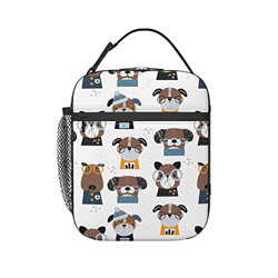 Cani Divertenti Portatile Borsa Frigo Rimovibile Pranzo Al Sacco Isolato Sacchetto Premium Borsa Refrigerata Picnic Contenitore Pranzo Per Viaggio, Ca en oferta