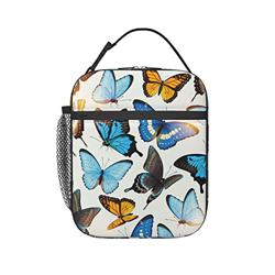 La Farfalla Borsa Termica Portatile Borsa Refrigerata Impermeabile Portatile Borsa Frigo Picnic Contenitore Pranzo Per Studenti, Campeggio 11X21X26Cm precio
