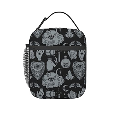 Farfalla E Rana Misteriose Portatile Borsa Frigo Premium Pranzo Al Sacco Isolato Sacchetto Spazioso Borsa Refrigerata Borsa Termica Per Viaggio, Pesca