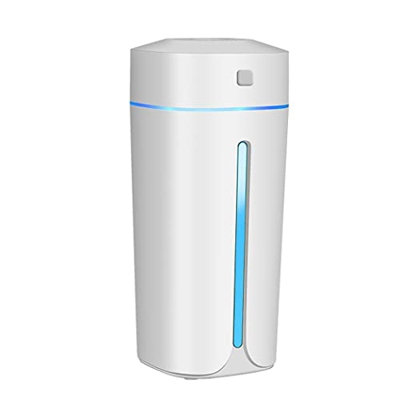 HTDD Mini Umidificatore Portatile da 1,5 Litri Umidificatore d'Aria da Tavolo Personale con Luce Colorata per Bicicletta Spegnimento Automatico Ultra