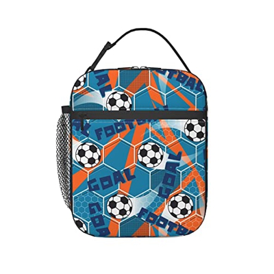 Calciatore Borsa Termica Premium Picnic Contenitore Pranzo Spazioso Portatile Borsa Frigo Pranzo Al Sacco Isolato Sacchetto Per Pesca, Spiaggia 11X21X