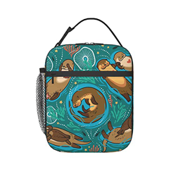 Mare Carino Borsa Del Pranzo Prova Di Perdita Picnic Contenitore Pranzo Spazioso Sacchetti Pranzo Portatile Borsa Frigo Per All'Aperto, Campeggio 11X2 precio