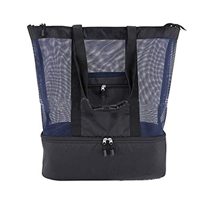 Scatole Esca per la Pesca， Cestino di picnic portatile di alta qualità Borse impermeabile durevole Insulated Cooler Bag alimento di picnic Beach Mesh 