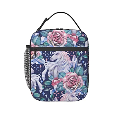 Uni-Mais E Rose Portatile Borsa Frigo Impermeabile Borsa Refrigerata Prova Di Perdita Pranzo Al Sacco Isolato Borsa Porta Pranzo Per Campeggio, All'Ap