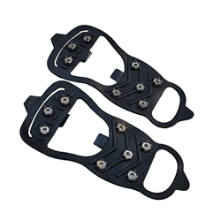 SHENGANG 1 Paio di Coppie a 8 Denti Anti-Skid Gripper Spike Inverno Arrampicata a Spike da Neve Anti-Slip a Spillo di tacchette su Scarpe Coperte di c en oferta