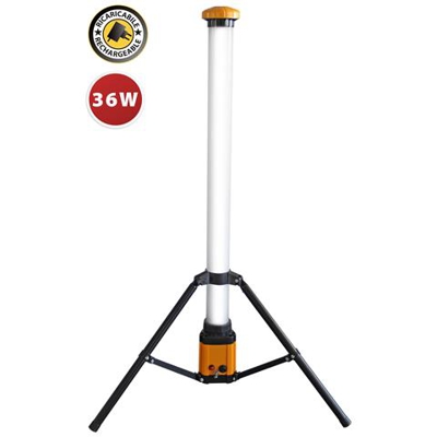 Luce Led 36w 360° Ricaricabile Su Treppiede. Caricatore Fast Charge