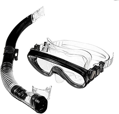 Generic Maschera Subacquea Maschera Subacquea Occhiali da Sub per Adulti Maschera Snorkeling Nuoto Scuba W/Snorkel PC Materiale Telaio per Lo Snorkeli