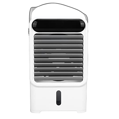 Raffreddatore d'aria, design estraibile 500 ml Grande capacità Timer spegnimento Materiale ABS   Ventilatore Umidificatore per dormitorio per uso dome