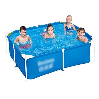 Piscina per Bambini Piscina All'aperto Piscina di Grande capacità Assembla La Piscina Adatto per 2~4 (Color : Blue, S : 102 * 92 * 33cm)