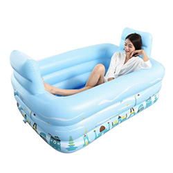 Piscine gonfiabili Vasca da Bagno Gonfiabile in Plastica, con Pompa Ad Aria Vasca da Bagno Antiscivolo per Piscina Gonfiabile per Bambini Spa per Adul en oferta