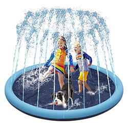 FiveShops Piscina Bambini per Animali Domestici e Bambini, Piscina per Cani Portatile Vasca da Bagno Grande Giochi d'Acqua all'aperto Estivi 3 Dimensi en oferta