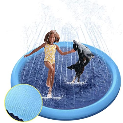 FiveShops Piscina per Cani, Piscina per Cani Pieghevole per Animali Domestici Piscina Interna/Esterna per Cani di Taglia Media e Grande Bambini 3 Tagl