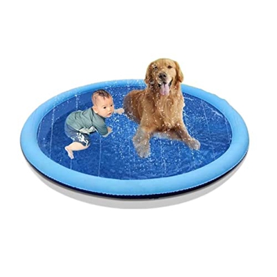 FiveShops Piscina per Bambini, Vasca da Bagno Pieghevole per Animali Adatta a Cani di Piccola, Media e Grande Taglia in Estate 150 cm (Color : Blu, Di