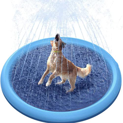 FiveShops Piscina per Cani, Piscina per Bambini Piscina per Cani Robusta Piscina per Cani Pieghevole per Giardino Patio Bagno 3 Dimensioni tra Cui Sce características