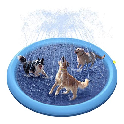 FiveShops Piscina para Perros, Robusta Piscina per Cani Pieghevole Piscina per Bambini Piscina per Bambini per Interni/Esterni (Color : Blu, Dimension