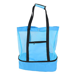 Pranzo Al Sacco Isolamento da Picnic Design in Rete Cerniera Superiore Mantieni la Freschezza Tessuto Resistente Borsa da Spiaggia per Spiaggia Giardi en oferta
