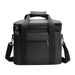 NIDONE Borsa frigo isolata Picnic Soft-Sided Borsa di Raffreddamento per Lavoro Spiaggia Campeggio Escursionismo Nero precio