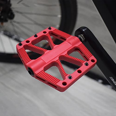 SANON Pedali per bici Pedali in nylon leggero Universale Non-Skid Sigillato Cuscinetti Pedali per Mountain Bike Road Bike