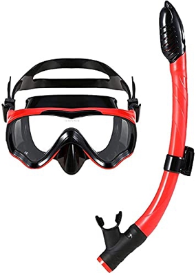 Generic Maschera Subacquea Maschera per Lo Snorkeling Set Tubo per Snorkeling Maschera per Immersione Nuoto antiappannamento Tubo per Snorkeling per I