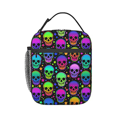 Teschi E Stelle Mistici Borsa Termica Premium Portatile Borsa Frigo Impermeabile Borsa Refrigerata Pranzo Al Sacco Isolato Sacchetto Per Campeggio, Ad precio