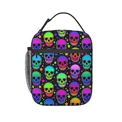 Teschi E Stelle Mistici Borsa Termica Premium Portatile Borsa Frigo Impermeabile Borsa Refrigerata Pranzo Al Sacco Isolato Sacchetto Per Campeggio, Ad