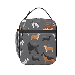 Cane Cartone Animato Portatile Borsa Frigo Impermeabile Borsa Termica Prova Di Perdita Borsa Refrigerata Borsa Del Pranzo Per Adulti, Pesca 11X21X26Cm en oferta