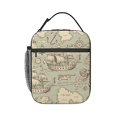 Barche A Vela Per Viaggi Oceanici Portatile Borsa Frigo Morbido Borsa Termica Impermeabile Pranzo Al Sacco Isolato Borsa Refrigerata Per Ufficio, Camp