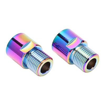 Gaeirt Prolunghe per Pedali Bici, Acciaio al Cromo molibdeno 2 Pezzi Distanziatore per Pedali esteso per Bici per Estensione(15mm)