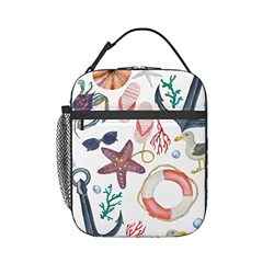 Ancora E Pesce Di Mare Pranzo Al Sacco Isolato Sacchetto Riutilizzabile Borsa Refrigerata Portatile Borsa Termica Portatile Borsa Frigo Per Lavoro, Ca características