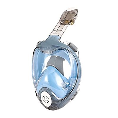 Generic Maschera da Sub Maschera da Snorkeling Pieghevole 180 Vista panoramica Maschera da Snorkeling Integrale a respirazione Libera con Tuta per Adu