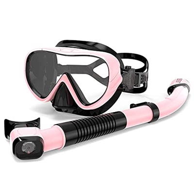Maschere subacquee Set per Lo Snorkeling Attrezzatura per Lo Snorkeling Multicolore panoramica Unisex Snorkeling a Secco Occhiali da Immersione per Ad