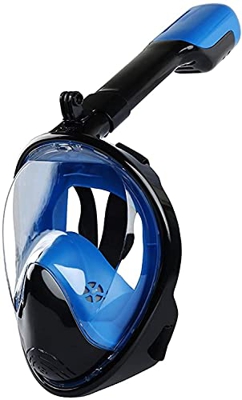 Generic Maschera Subacquea Pieghevole Snorkel Maschera Subacquea Full Face Scuba Diving Mask Anti Fog Underwater Wide View Snorkel Nuoto Maschera per 