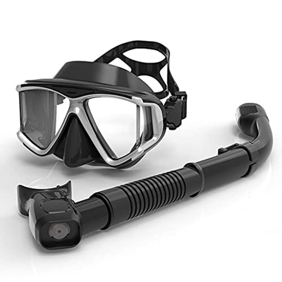 Generic Maschere subacquee Attrezzatura per Lo Snorkeling Set da Snorkeling Completamente Asciutto Resistente alle Cadute e Durevole Immersione Confor