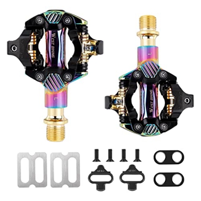 SM SunniMix Pedali per Bicicletta autobloccanti a 2 Pezzi con Cuscinetto sigillato SPD autobloccante Antiscivolo per MTB