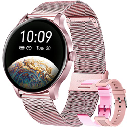 Smartwatch Donna, Orologio Fitness 1,3'' Touch Schermo Smart Watch con Contapassi/Cardiofrequenzimetro/Cronometro, Sportivo Fitness Tracker Impermeabi en oferta