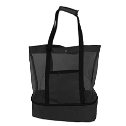Borsa da Spiaggia, Borsa da Viaggio con Borsa Termica Isolata Borsa da Spiaggia in Rete Grande per Picnic, Campeggio, Viaggio, Borsa da Spiaggia in Te características