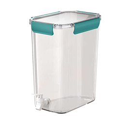 Abudend Brocca d'acqua in plastica da 4,5 l per limone, con secchiello per frutta a freddo, con ripiano rubinetto, frigo, picnic, barbecue all'aperto, en oferta
