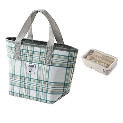 WYEUQ Portatile Borsa Termica Borsa Pranzo Borsa Frigo Isoterma Borsa Pasto per Lavoro, Scuola, Picnic, Campeggio e Viaggi(Size:di Grandi Dimensioni,C